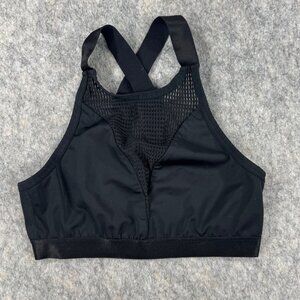 Beyond Yoga Black Sports Bra Sz Small Cross Back High Neck